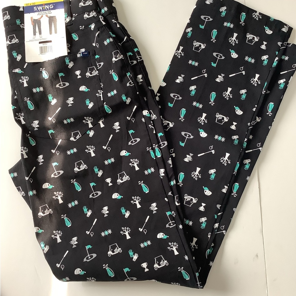 Swing Control Men’s  Patterned Pants.. Brand New